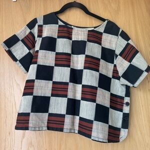 Ace & Jig cotton short sleeve top